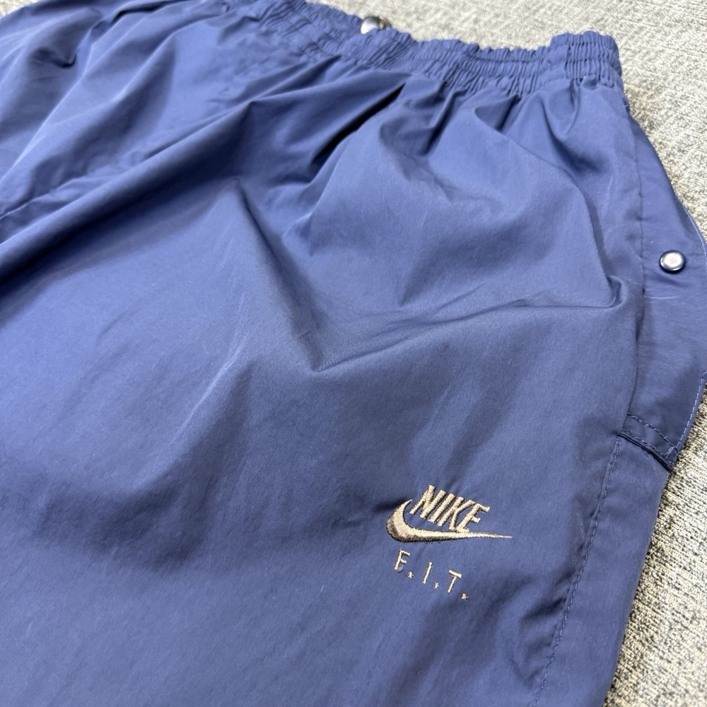 VTG Nike Golf F.I.T. Pants Mens XL Blue Windbreaker Track Over Pants‎ Ankle Zip